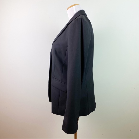 J. Crew School Boy Blazer Black Wool Size 8 - Picture 3 of 8